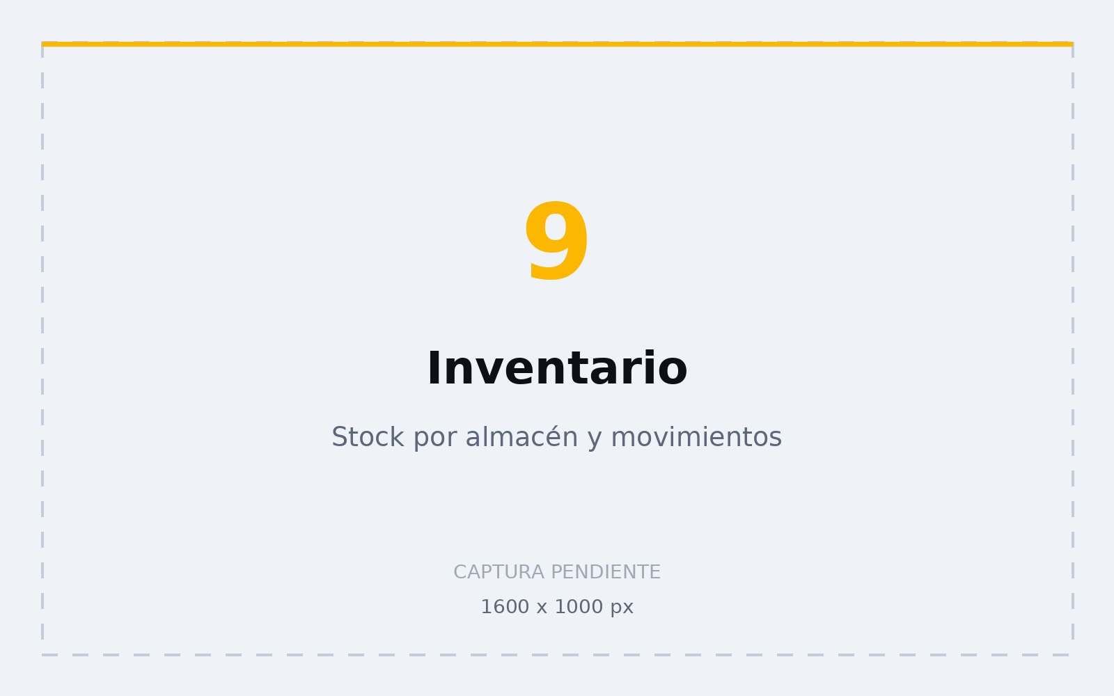 Pantalla de ElVendedor Escritorio: Inventario
