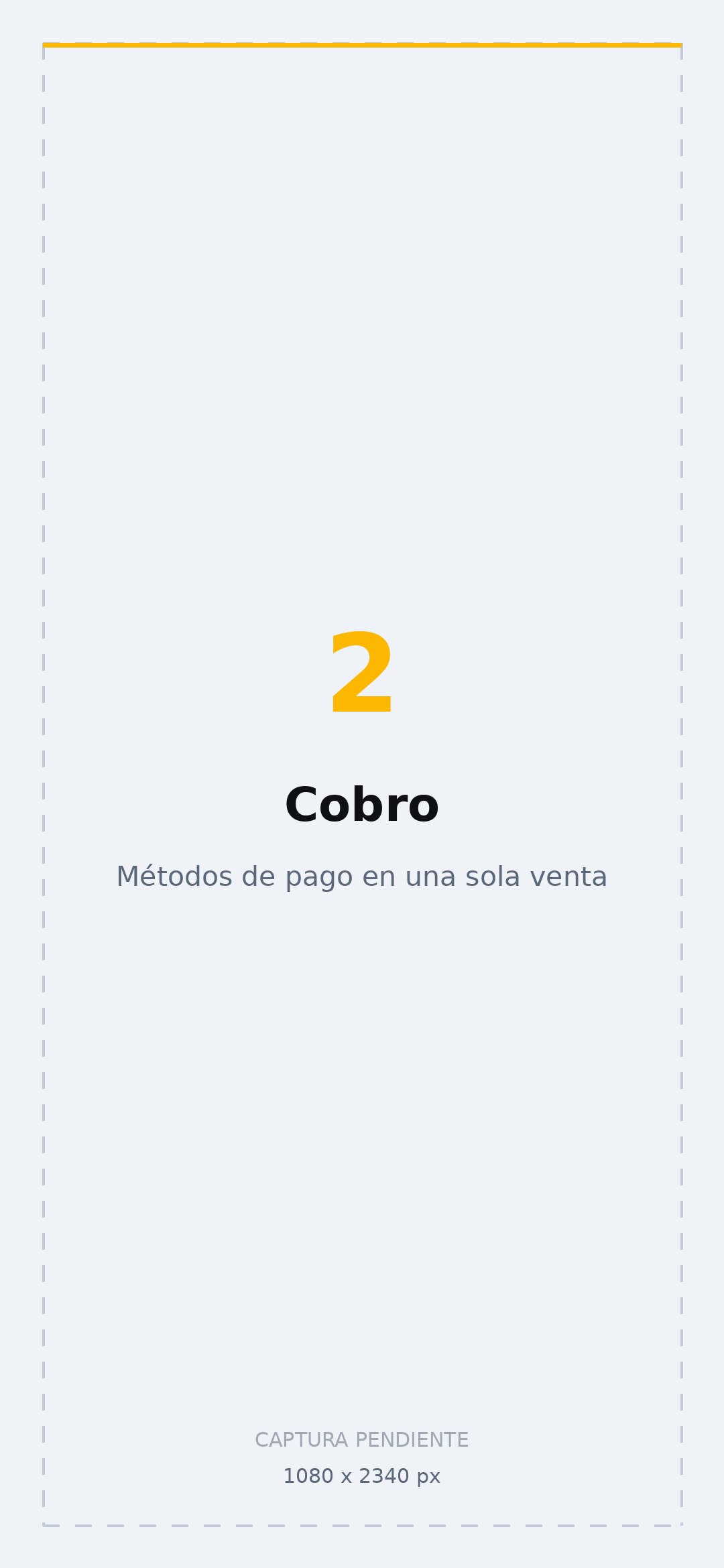 Pantalla de ElVendedor: Cobro