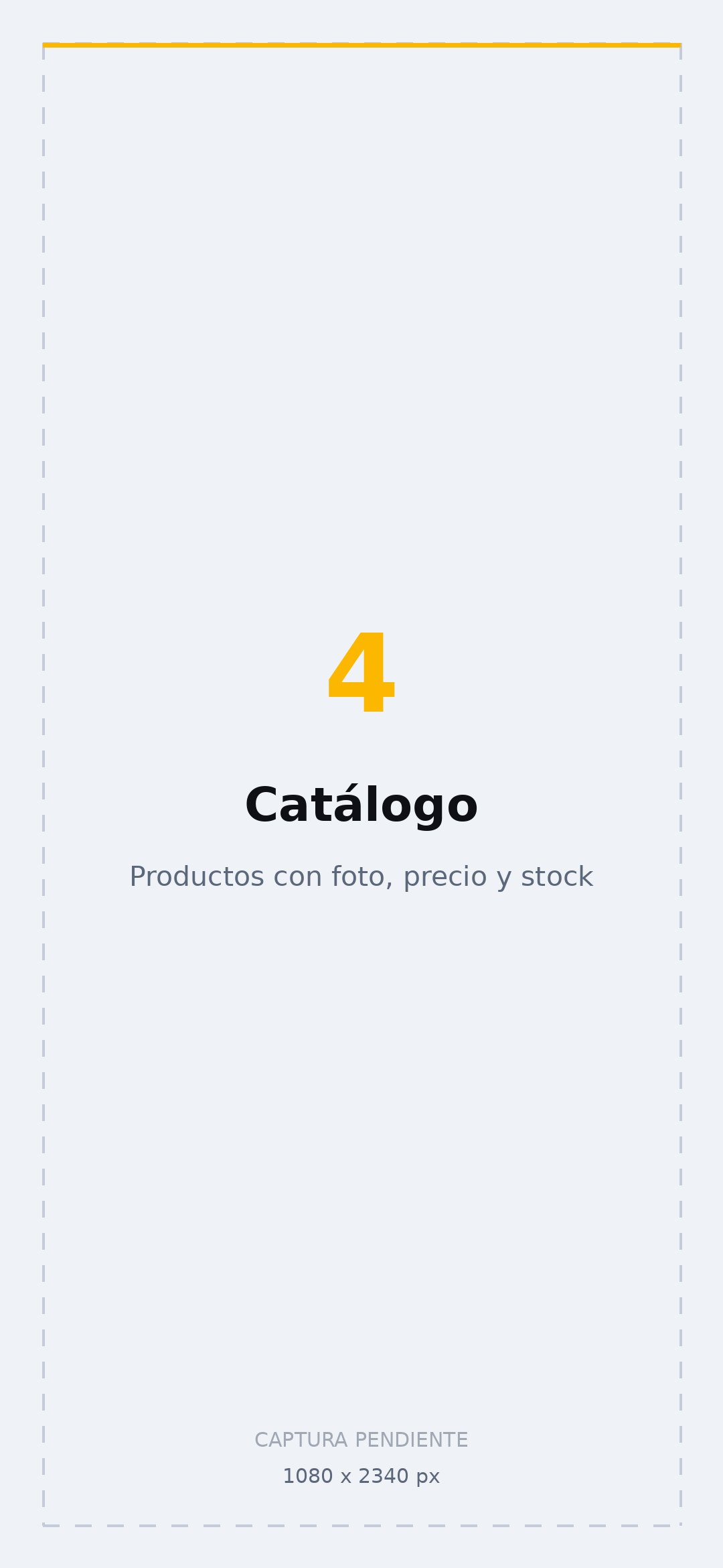Pantalla de ElVendedor: Catálogo